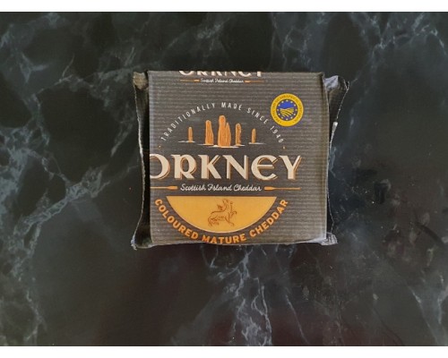 Orkney Coloured Mature Cheddar 200g